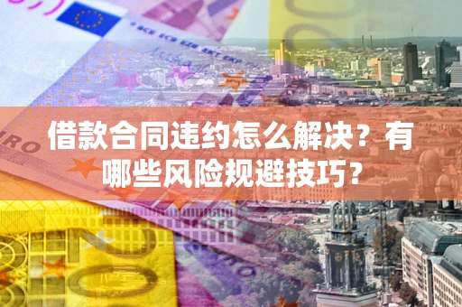 济南借款合同违约怎么解决?有哪些风险规避技巧? 济南借款合同违约怎么解决?有哪些风险规避技巧?